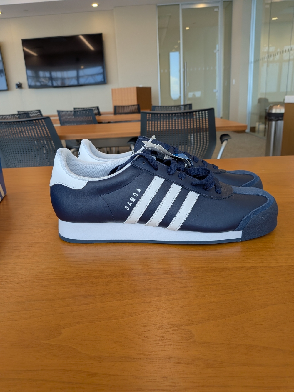 adidas SAMOA Men's Navy White Low-Profile Sneaker Sz 13